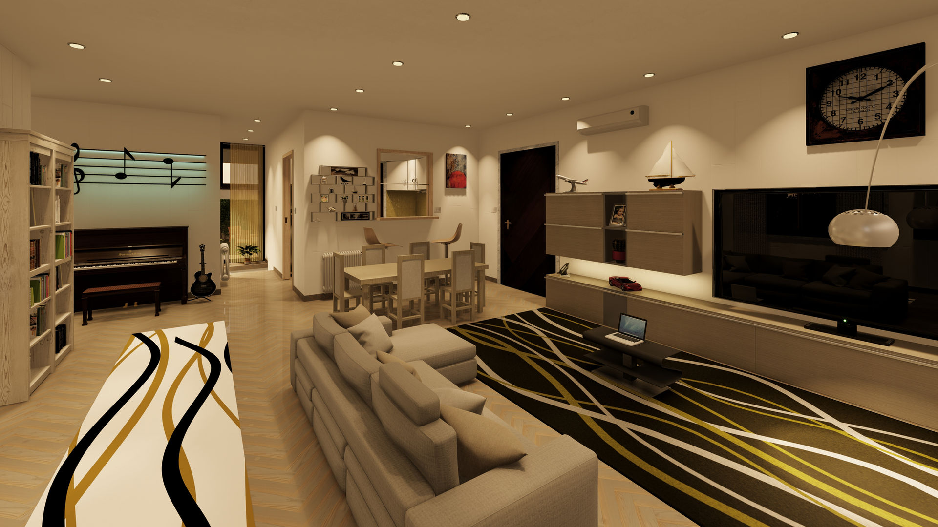 Render interno residenziale